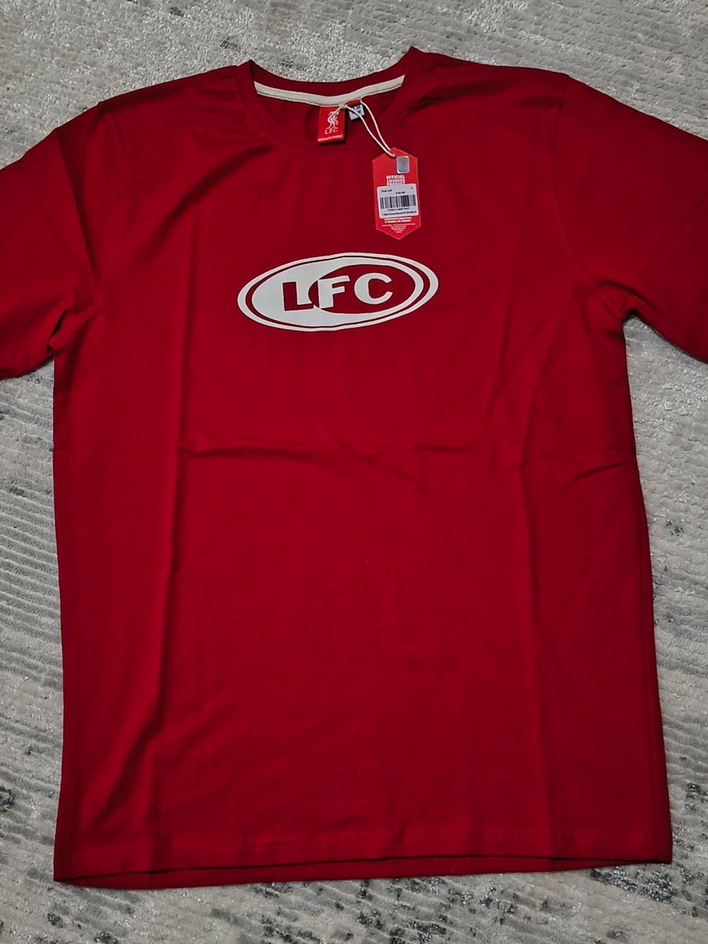 licensed Liverpool F.C. Heavy Relaxed T-Shirt Size Small